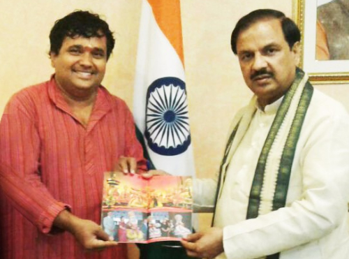 with Mahesh Sharma - Minister of Culture