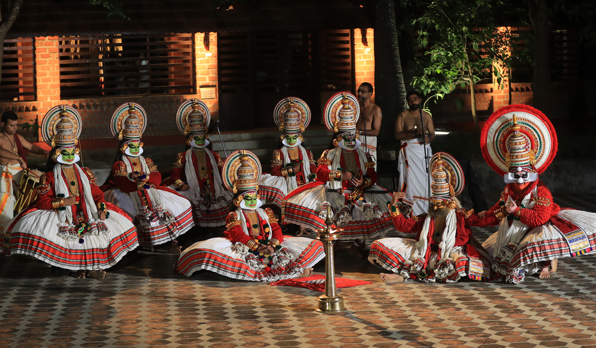 a scene from mahabharatha